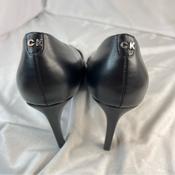 CALVIN KLEIN Genlee Black Heels Size 10 - Picture 5 of 8